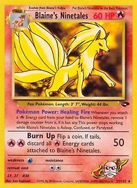 Blaine's Ninetales - 21/132 - Rare - Unlimited Edition