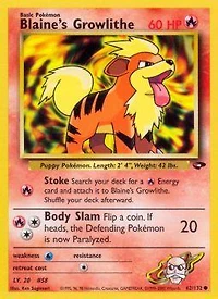 Blaine's Growlithe - 62/132 - Common - Unlimited Edition