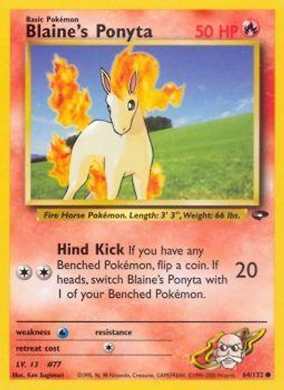 Blaine's Ponyta - 64/132 - Common - Unlimited Edition