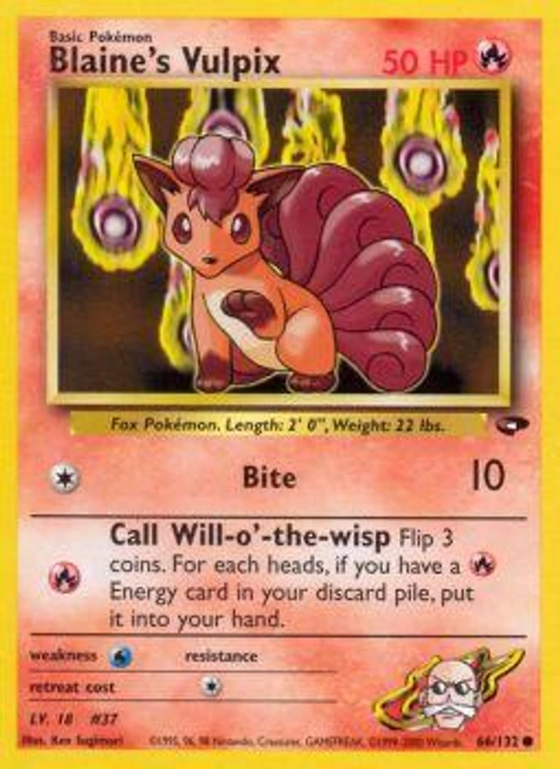 Blaine's Vulpix - 66/132 Common Unlimited Edition