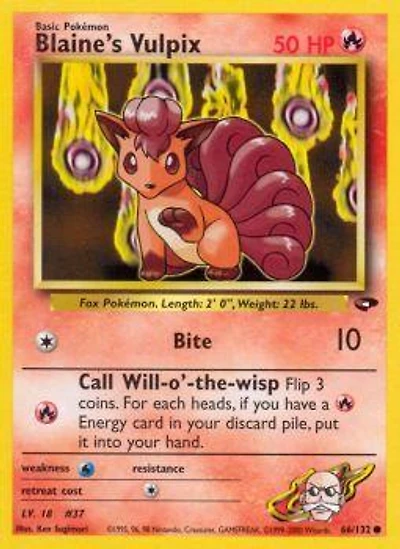 Blaine's Vulpix - 66/132 Common Unlimited Edition