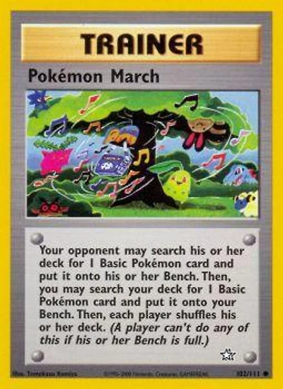 Pokemon March - 102/111 Common Unlimited Edition
