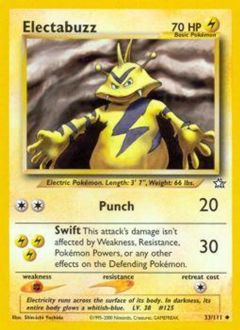 Electabuzz - 33/111 Uncommon Unlimited Edition