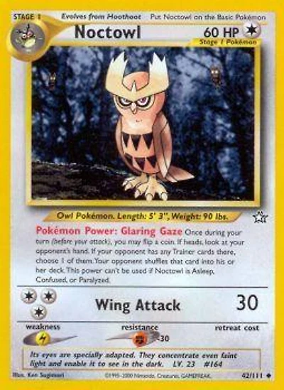 Noctowl - 42/111 Uncommon Unlimited Edition