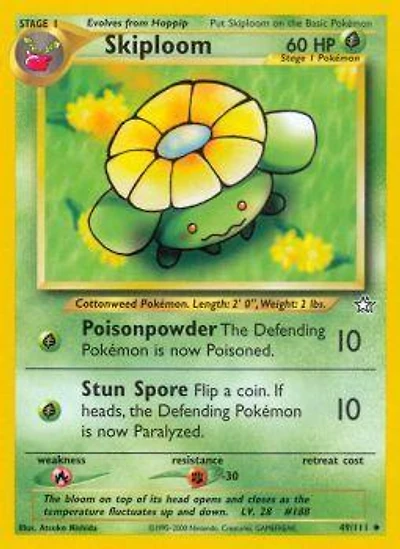 Skiploom - 49/111 Uncommon Unlimited Edition