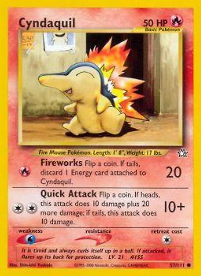 Cyndaquil - 57/111 Common Unlimited Edition
