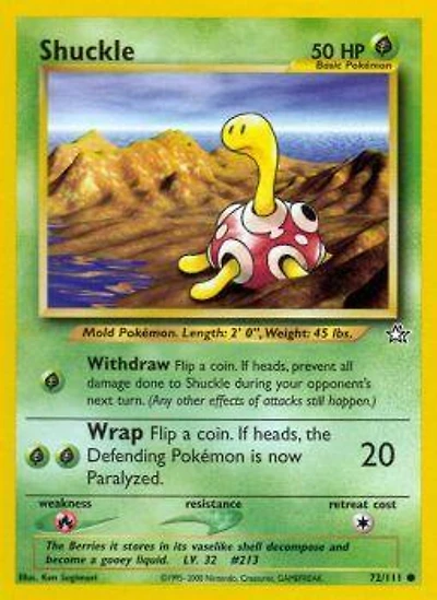 Shuckle - 72/111 Common Unlimited Edition
