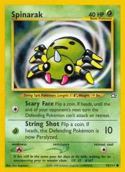 Spinarak - 75/111 Common Unlimited Edition