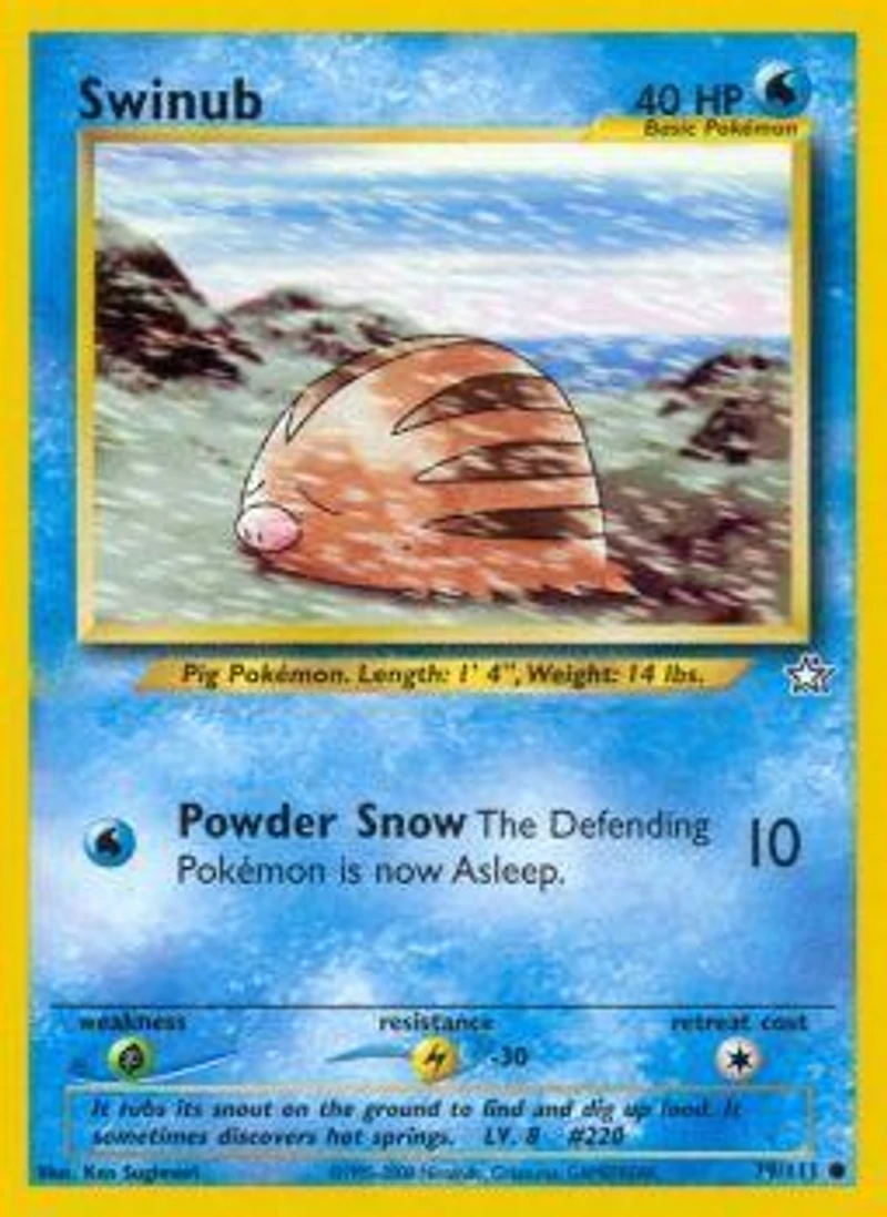 Swinub - 79/111 Common Unlimited Edition