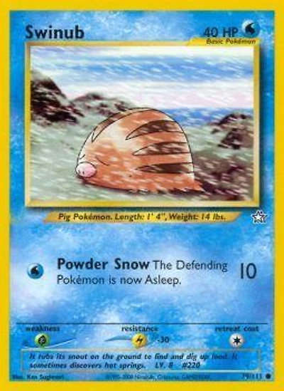 Swinub - 79/111 Common Unlimited Edition