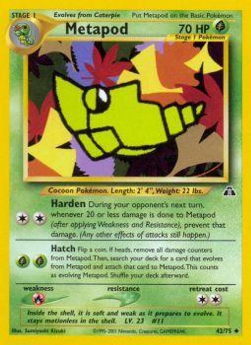 Metapod - 42/75 Uncommon Unlimited Edition