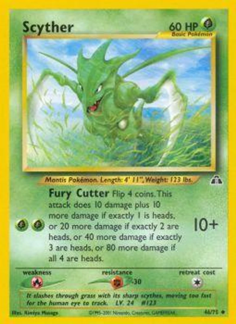 Scyther - 46/75 - Uncommon - Unlimited Edition