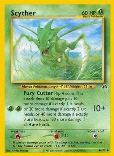 Scyther - 46/75 - Uncommon - Unlimited Edition
