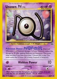 Unown [N] - 50/75 - Uncommon - Unlimited Edition