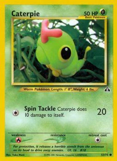 Caterpie - 53/75 Common Unlimited Edition