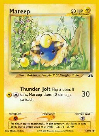 Mareep - 58/75 Common Unlimited Edition