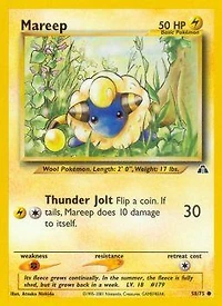 Mareep - 58/75 Common Unlimited Edition