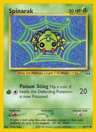 Spinarak - 64/75 Common Unlimited Edition