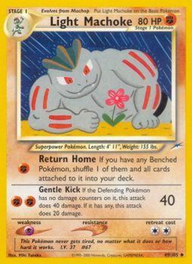 Light Machoke - 49/105 Uncommon Unlimited Edition