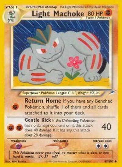 Light Machoke - 49/105 Uncommon Unlimited Edition