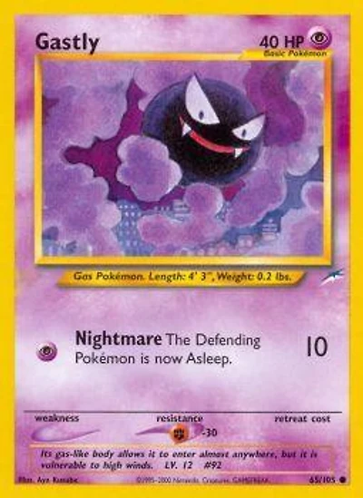 Gastly - 65/105 - Common - Unlimited Edition
