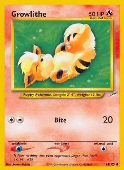 Growlithe - 68/105 - Common - Unlimited Edition