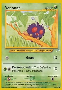 Venonat - 90/105 Common Unlimited Edition