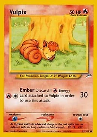 Vulpix - 91/105 - Common - Unlimited Edition