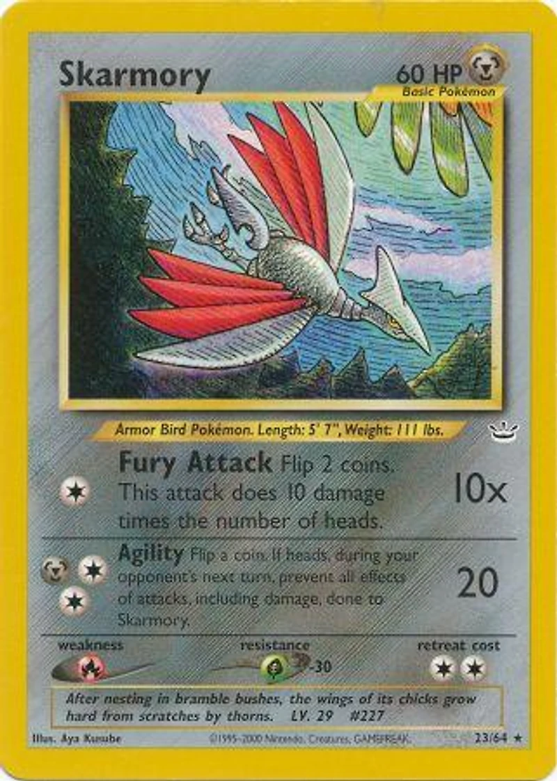 Skarmory - 23/64 - Rare - Unlimited Edition