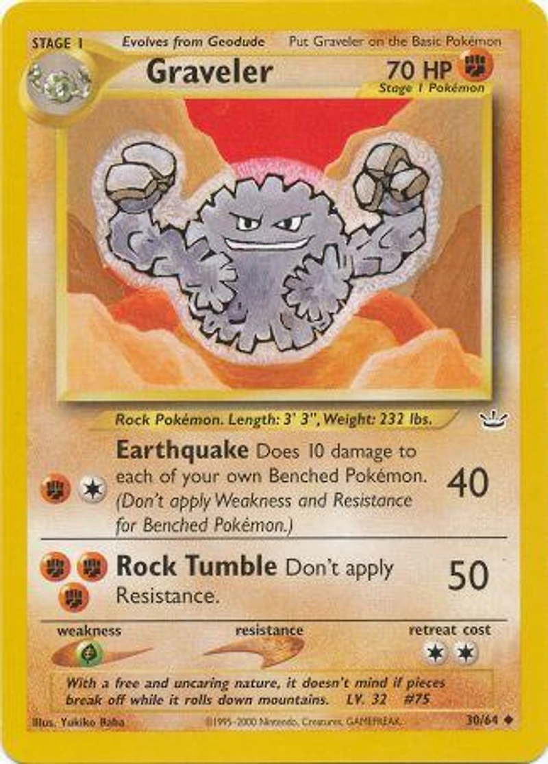 Graveler - 30/64 Uncommon Unlimited Edition