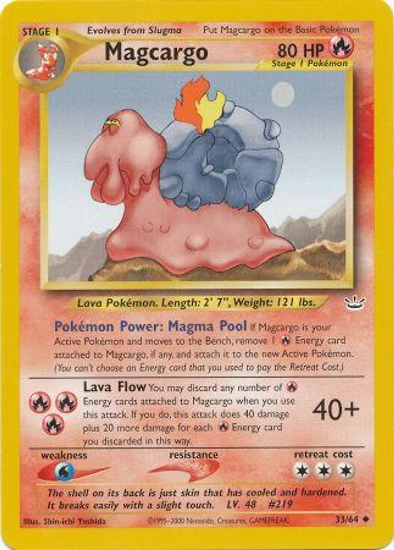 Magcargo - 33/64 Uncommon Unlimited Edition