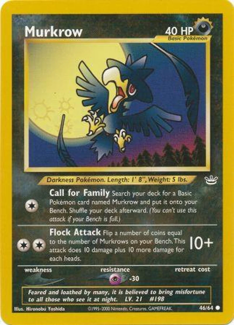 Murkrow - 46/64 - Common - Unlimited Edition