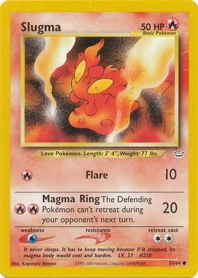 Slugma - 53/64 Common Unlimited Edition