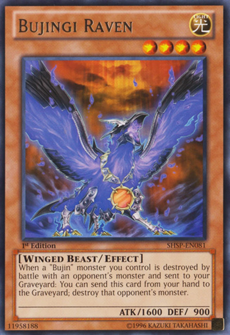 Bujingi Raven - SHSP-EN081 - Rare - 1st Edition