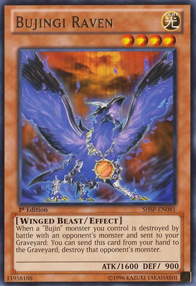 Bujingi Raven - SHSP-EN081 - Rare - 1st Edition