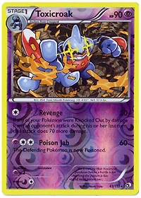 Toxicroak - 63/113 - Rare - Reverse Holo