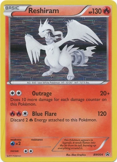 Reshiram - BW04 Promotional