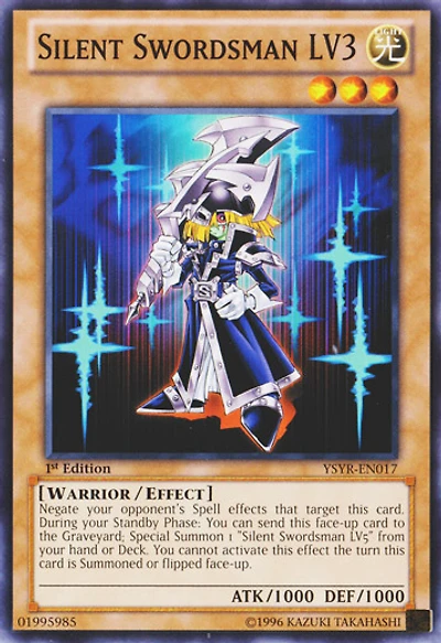 Silent Swordsman LV3 - YSYR-EN017 - Common - 1st Edition