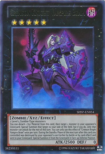 Crimson Knight Vampire Bram - SHSP-EN054 - Ultra Rare - Unlimited Edition