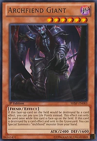 Archfiend Giant - SHSP-EN083 Rare Unlimited Edition