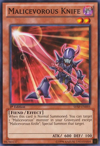 Malicevorous Knife - SHSP-EN005 - Common - Unlimited Edition