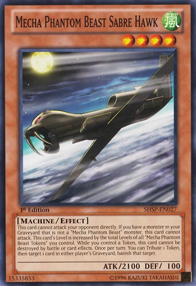 Mecha Phantom Beast Sabre Hawk - SHSP-EN027 - Common - Unlimited Edition