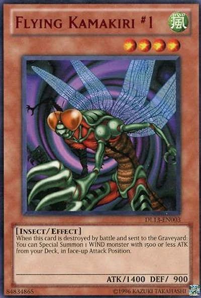 Flying Kamakiri #1 - Red - DL13-EN003 - Rare - Unlimited Edition
