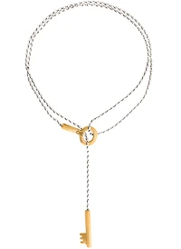 Collar Sliding Llave Doble Tono