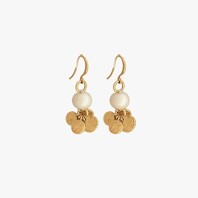 Pendientes Moneda Perla
