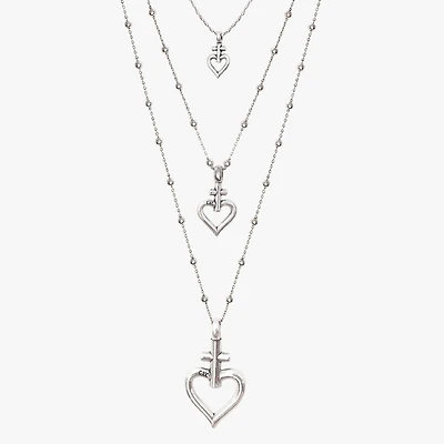 Collar Corazón Cruz