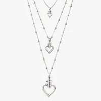 Collar Corazón Cruz
