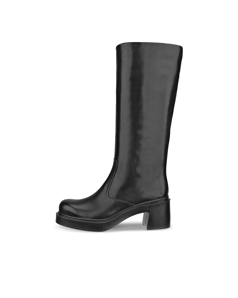 Women's ECCO® Metropole Seoul 45 Leather Block-Heeled High-Cut Boot