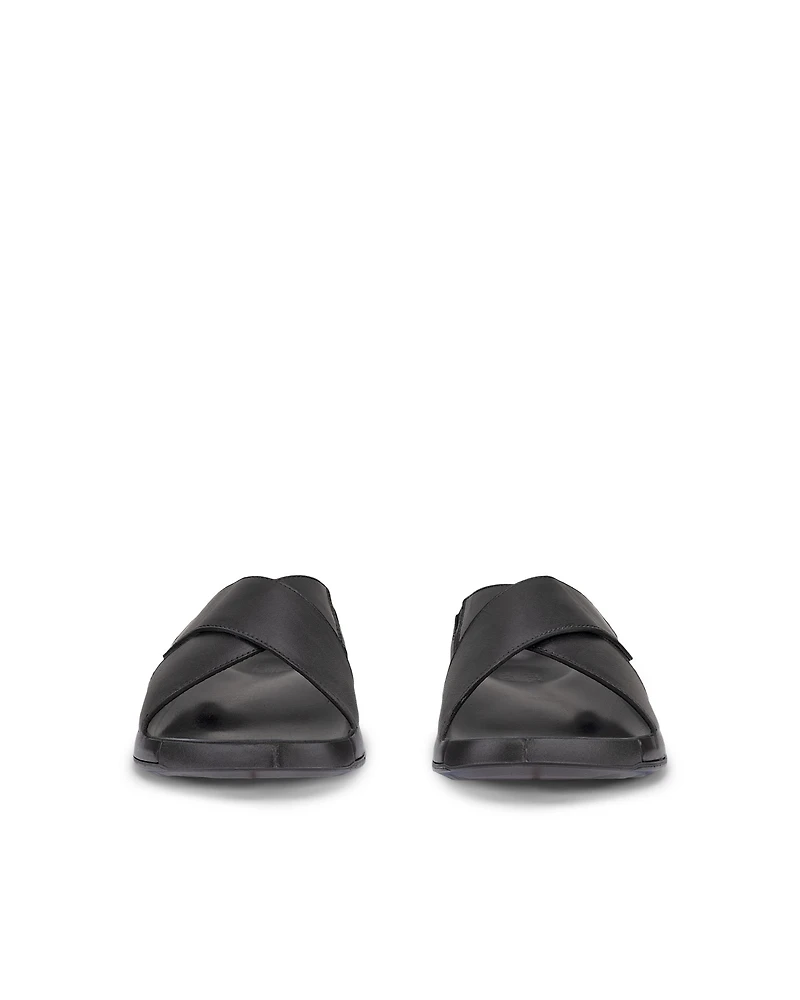Men's ECCO® Cozmo Leather Cross Strap Sandal