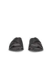 Men's ECCO® Cozmo Leather Cross Strap Sandal
